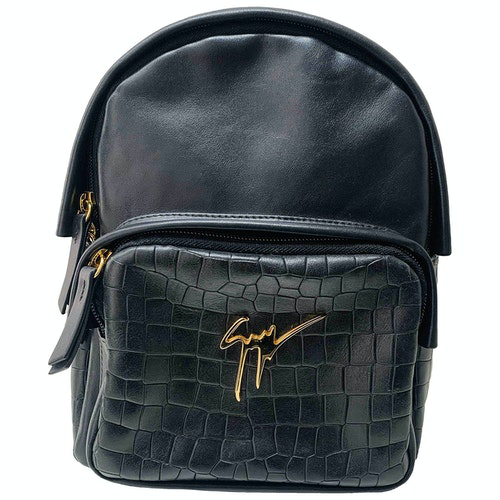 Pre-Owned Giuseppe Zanotti Black Leather Backpack | ModeSens