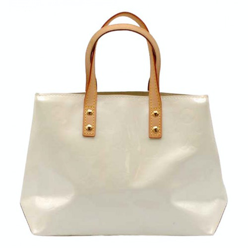 Pre-Owned Louis Vuitton Houston Ecru Patent Leather Handbag | ModeSens