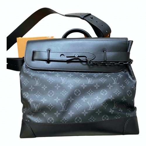 Pre-Owned Louis Vuitton Steamer Black Cloth Bag | ModeSens