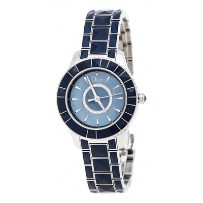Pre-owned Dior Christal Watch In Blue