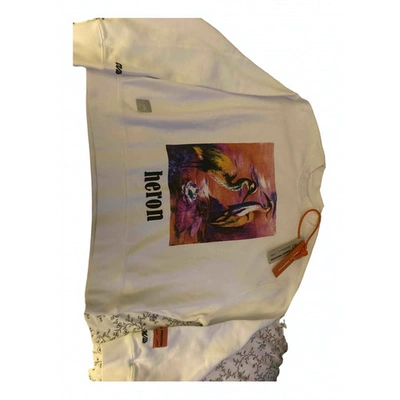 Pre-owned Heron Preston White Cotton Knitwear