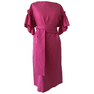 Pre-owned Ferragamo Pink Silk Dress