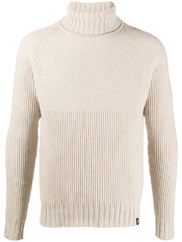 belstaff engineered roll neck
