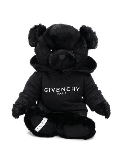 Givenchy Kids' Logo Hoodie Teddy Bear In Black