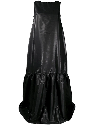 Loulou Tiered Maxi Dress In Black