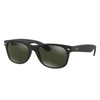 Ray Ban Sunglasses Unisex New Wayfarer Classic - Black Frame Green Lenses 52-18 In Black