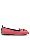 DOLCE & GABBANA MOIRÉ DEVOTION BALLERINA SHOES