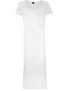 Amir Slama Slits Midi Beach Dress In White