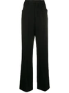 RICK OWENS FLARED LEG TAILORED TROUSERS