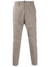 DSQUARED2 HOUNDSTOOTH COTTON TROUSERS