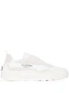 Valentino Two-tone Leather And Suede Gumboy Sneakers In White