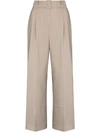 THE FRANKIE SHOP ELVIRA BELTED WIDE LEG TROUSERS