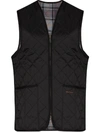 Barbour Quilted Sleeveless Gilet In Black