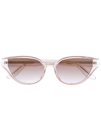 Snob Sfitinzia Cat-eye Sunglasses In Neutrals