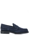 Tod's Classic Penny Loafers In Blue