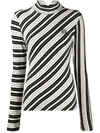 LOEWE DIAGONAL-STRIPE LONG-SLEEVE TOP