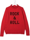 Zadig & Voltaire Intarsia Wool Blend Knit Sweater In Red
