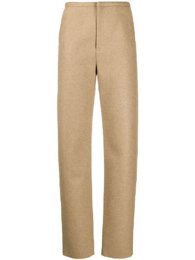 Totême Straight-leg Wool Suit Trousers In Neutrals