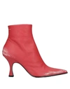 Mm6 Maison Margiela Ankle Boot In Red