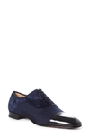 Christian Louboutin Greggo Panelled Leather And Suede Oxford Shoes In Version Multi