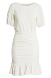 ALI & JAY HAPPY HOUR TEXTURED RUCHED MINIDRESS,702-0897
