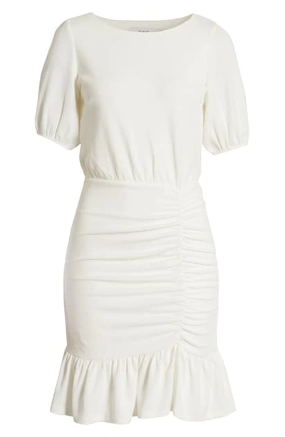 Ali & Jay Happy Hour Textured Ruched Minidress In White