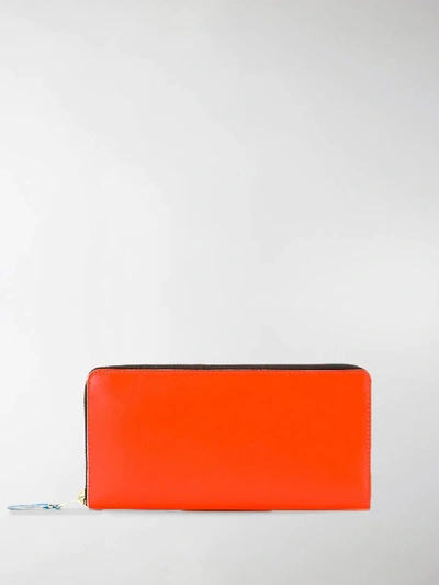 Comme Des Garçons Colour Plain Wallet In Red