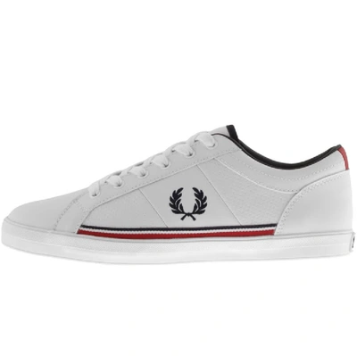 Fred Perry Baseline Leather Trainers White