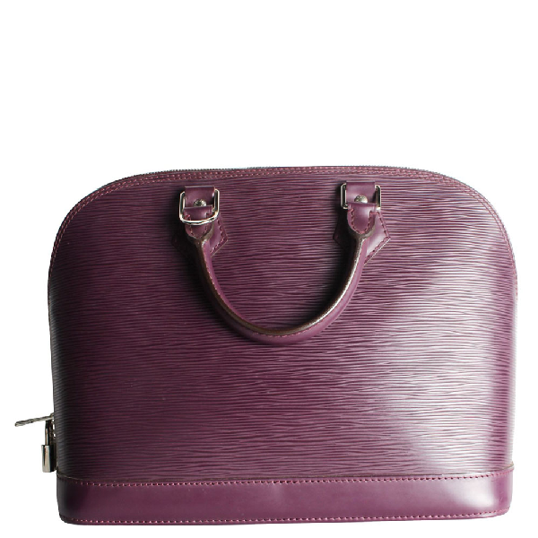 Pre-Owned Louis Vuitton Purple Epi Leather Alma Pm Bag | ModeSens