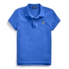 Polo Ralph Lauren Kids' Cotton Mesh Polo Shirt In New Iris Blue/c2427
