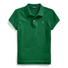 Polo Ralph Lauren Kids' Cotton Mesh Polo Shirt In New Forest/c4649