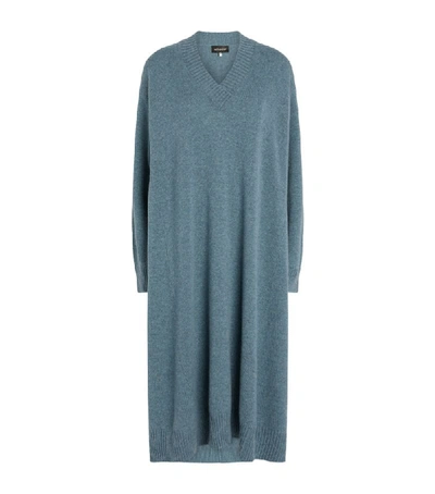 Eskandar Cashmere V-neck Sweater Dress