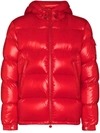 Moncler Ecrins Short Down Jacket In Red