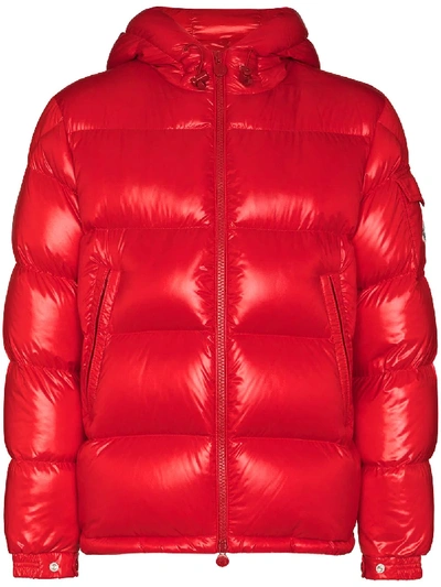 Moncler Ecrins Short Down Jacket In Red
