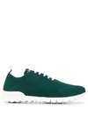 KITON KNITTED LACE-UP SNEAKERS