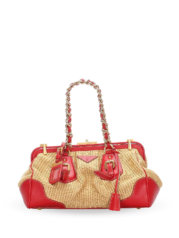 prada canvas triangle bag