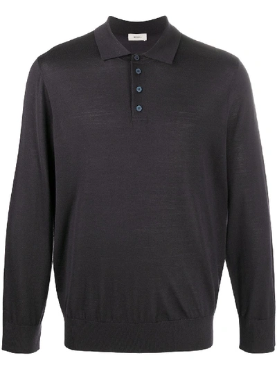 Z Zegna Fine Wool Polo Shirt In Grey