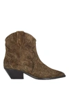 Isabel Marant Dewina Suede Ankle Boots In Brown