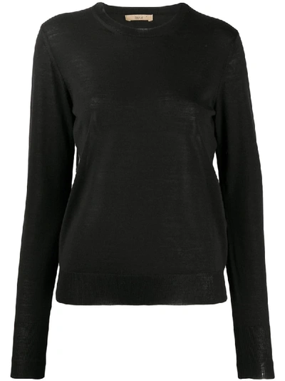 Nuur Fine-knit Merino Cardigan In Black