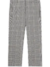 BURBERRY CHECK TECHNICAL TAILORED TROUSERS