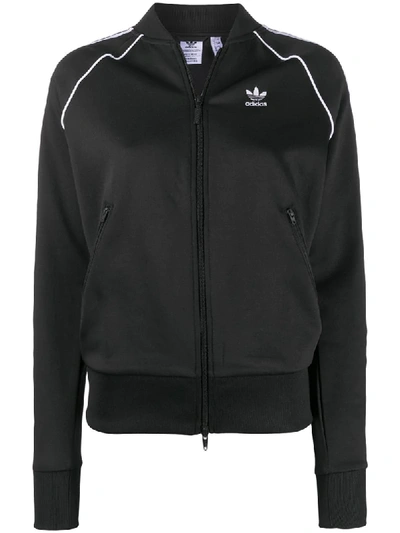 Adidas Originals 拉链套头衫 In Black