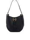 LOVE MOSCHINO HOBO BAG IN BLACK WITH GOLDEN LOGO