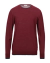 Paolo Pecora Sweaters In Maroon