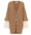 SEE BY CHLOÉ RIBBED-KNIT WOOL-BLEND CARDIGAN,P00482981