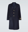 GUCCI CASHMERE-BLEND COAT WITH LOGO,P00491353