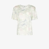 THE FRANKIE SHOP JEANETTE TIE-DYE PADDED T-SHIRT,JEANETTETIEDYETEEGRYBLSHCO15379527