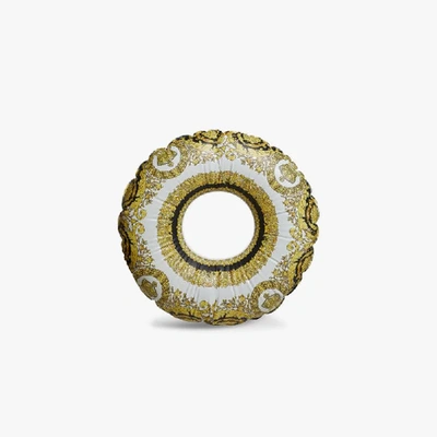 Versace Multicoloured I Love Baroque Inflatable Ring In Yellow