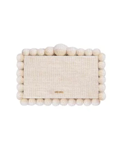 Cult Gaia Women's Eos Beaded Box Clutch In Yellow Quartz