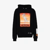 HERON PRESTON X KENNY SCHARF GRAPHIC PRINT HOODIE