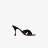 Christian Louboutin Nicol Is Back Red Sole Slide High-heel Sandals In Black